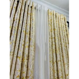 3pcs Marble Gold Curtains