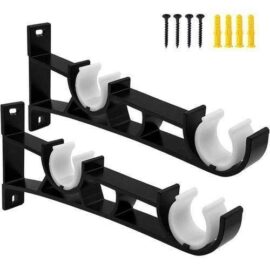 Set of 2 Curtain Rod Brackets